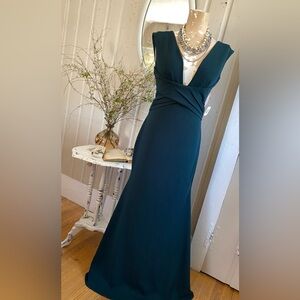 BHLDN Deep Teal Maxi Dress